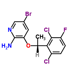 (R)-5-bromo-3-(1-(2,6-dichloro-3-fluorophenyl)ethoxy)pyridin-2-amine Structure