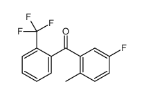 5'-fluoro-2'-methyl-2-trifluoromethylbenzophenone structure