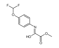 methyl 2-[4-(difluoromethoxy)anilino]-2-oxoacetate结构式