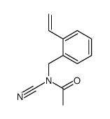 N-cyano-N-[(2-ethenylphenyl)methyl]acetamide Structure
