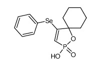 4-benzeneseleno-2-hydroxy-1-oxa-2-phospha-spiro(4,5)-3-decene-2-oxide结构式