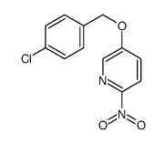 5-[(4-chlorophenyl)methoxy]-2-nitropyridine结构式