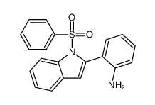 2-[1-(benzenesulfonyl)indol-2-yl]aniline结构式