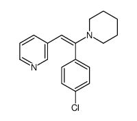 3-[2-(4-chlorophenyl)-2-piperidin-1-ylethenyl]pyridine结构式