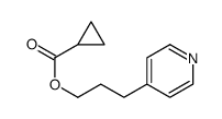 3-pyridin-4-ylpropyl cyclopropanecarboxylate结构式