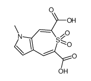 1-methyl-6,6-dioxothiepino[4,5-b]pyrrole-5,7-dicarboxylic acid Structure