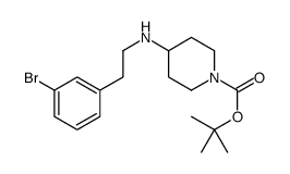 1-BOC-4-[2-(3-BROMO-PHENYL)-ETHYLAMINO]-PIPERIDINE structure