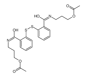 3-[[2-[[2-(3-acetyloxypropylcarbamoyl)phenyl]disulfanyl]benzoyl]amino]propyl acetate Structure