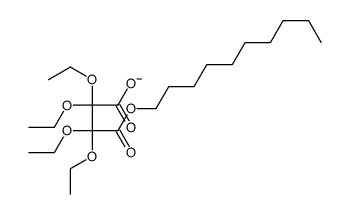 4-decoxy-2,2,3,3-tetraethoxy-4-oxobutanoate结构式