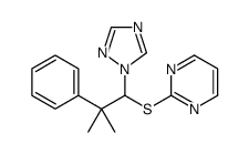 2-[2-methyl-2-phenyl-1-(1,2,4-triazol-1-yl)propyl]sulfanylpyrimidine Structure