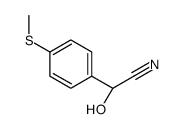 (2R)-2-hydroxy-2-(4-methylsulfanylphenyl)acetonitrile结构式