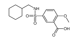 5-(cyclohexylmethylsulfamoyl)-2-methoxybenzoic acid Structure