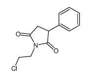 1-(2-chloroethyl)-3-phenylpyrrolidine-2,5-dione结构式