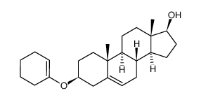 3β-cyclohex-1-enyloxy-androst-5-en-17β-ol结构式