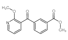 METHYL 3-(2-METHOXYNICOTINOYL)BENZOATE Structure