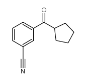 3-CYANOPHENYL CYCLOPENTYL KETONE结构式