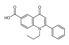 4-oxo-2-phenyl-1-propylquinoline-6-carboxylic acid Structure