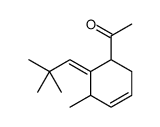 1-[6-(2,2-dimethylpropylidene)-5-methylcyclohex-3-en-1-yl]ethanone结构式