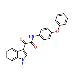 2-(1H-Indol-3-yl)-2-oxo-N-(4-phenoxyphenyl)acetamide Structure