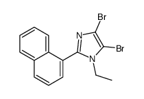 4,5-dibromo-1-ethyl-2-naphthalen-1-ylimidazole Structure