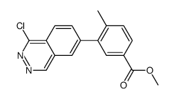 methyl 3-(1-chlorophthalazin-6-yl)-4-methylbenzoate结构式