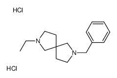 2-benzyl-7-ethyl-2,7-diazaspiro[4.4]nonane,dihydrochloride Structure