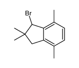 1-bromo-2,2,4,7-tetramethyl-1,3-dihydroindene结构式