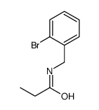 N-[(2-bromophenyl)methyl]propanamide Structure