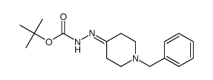 tert-butyl 2-(1-benzylpiperidin-4-ylidene)hydrazinecarboxylate Structure