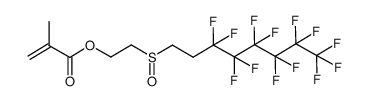 2-[(3,3,4,4,5,5,6,6,7,7,8,8,8-tridecafluorooctyl)sulfinyl]ethyl methacrylate结构式
