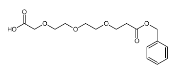 2-[2-[2-(3-oxo-3-phenylmethoxypropoxy)ethoxy]ethoxy]acetic acid结构式