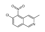 6-chloro-3-methyl-5-nitroisoquinoline结构式