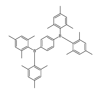 [4-bis(2,4,6-trimethylphenyl)boranylphenyl]-bis(2,4,6-trimethylphenyl)borane结构式
