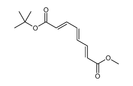 8-O-tert-butyl 1-O-methyl octa-2,4,6-trienedioate结构式