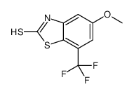 5-methoxy-7-(trifluoromethyl)-3H-1,3-benzothiazole-2-thione Structure