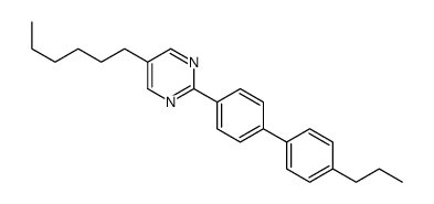 5-hexyl-2-[4-(4-propylphenyl)phenyl]pyrimidine结构式