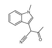 2-(1-Methyl-1H-indol-3-yl)-3-oxo-butyronitrile Structure