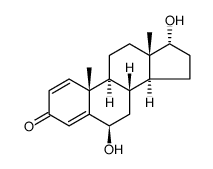 Androsta-1,4-dien-3-one, 6,17-dihydroxy-, (6β,17α) Structure