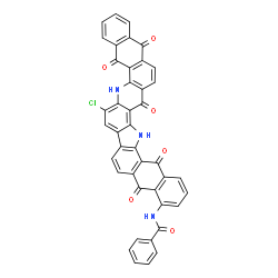 N-(17-chloro-6,7,10,15,16,21-hexahydro-5,7,10,15,21-pentaoxo-5H-naphtho[2,3-h]naphth[2',3':6,7]indolo[2,3-a]acridin-1-yl)benzamide Structure