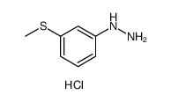 Hydrazine, [3-(methylthio)phenyl]-, hydrochloride Structure