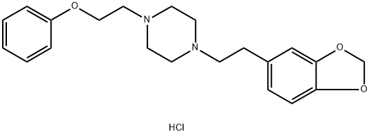 Piperazine, 1-[2-(1,3-benzodioxol-5-yl)ethyl]-4-(2-phenoxyethyl)-, dihydrochloride Structure