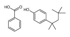 benzoic acid,4-(2,4,4-trimethylpentan-2-yl)phenol结构式