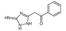 2-(5-Amino-1H-1,2,4-triazol-3-yl)-1-phenylethanone结构式