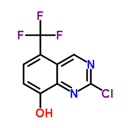 2-Chloro-5-(trifluoromethyl)-8-quinazolinol Structure