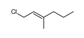 1-chloro-3-methyl-hex-2-ene Structure