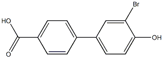 3'-Bromo-4'-hydroxy-biphenyl-4-carboxylic acid Structure