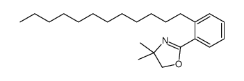 2-(2-dodecylphenyl)-4,4-dimethyl-5H-1,3-oxazole结构式