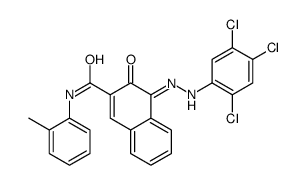 N-(2-methylphenyl)-3-oxo-4-[(2,4,5-trichlorophenyl)hydrazinylidene]naphthalene-2-carboxamide Structure
