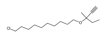 3-(10-chloro-decyloxy)-3-methyl-pent-1-yne Structure