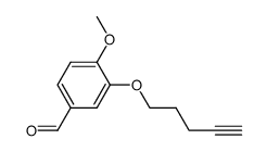 4-methoxy-3-(pent-4-ynyloxy)benzaldehyde结构式